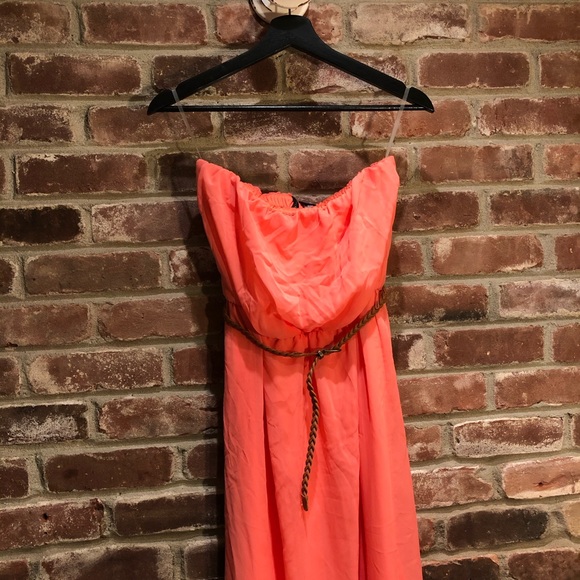 NWT Strapless Maxi Dress w Belt - Picture 2 of 5